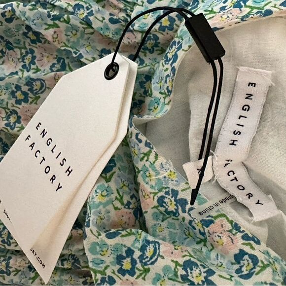 English Factory Blue Floral Fleming Dress| Size XS - Picture 8 of 8